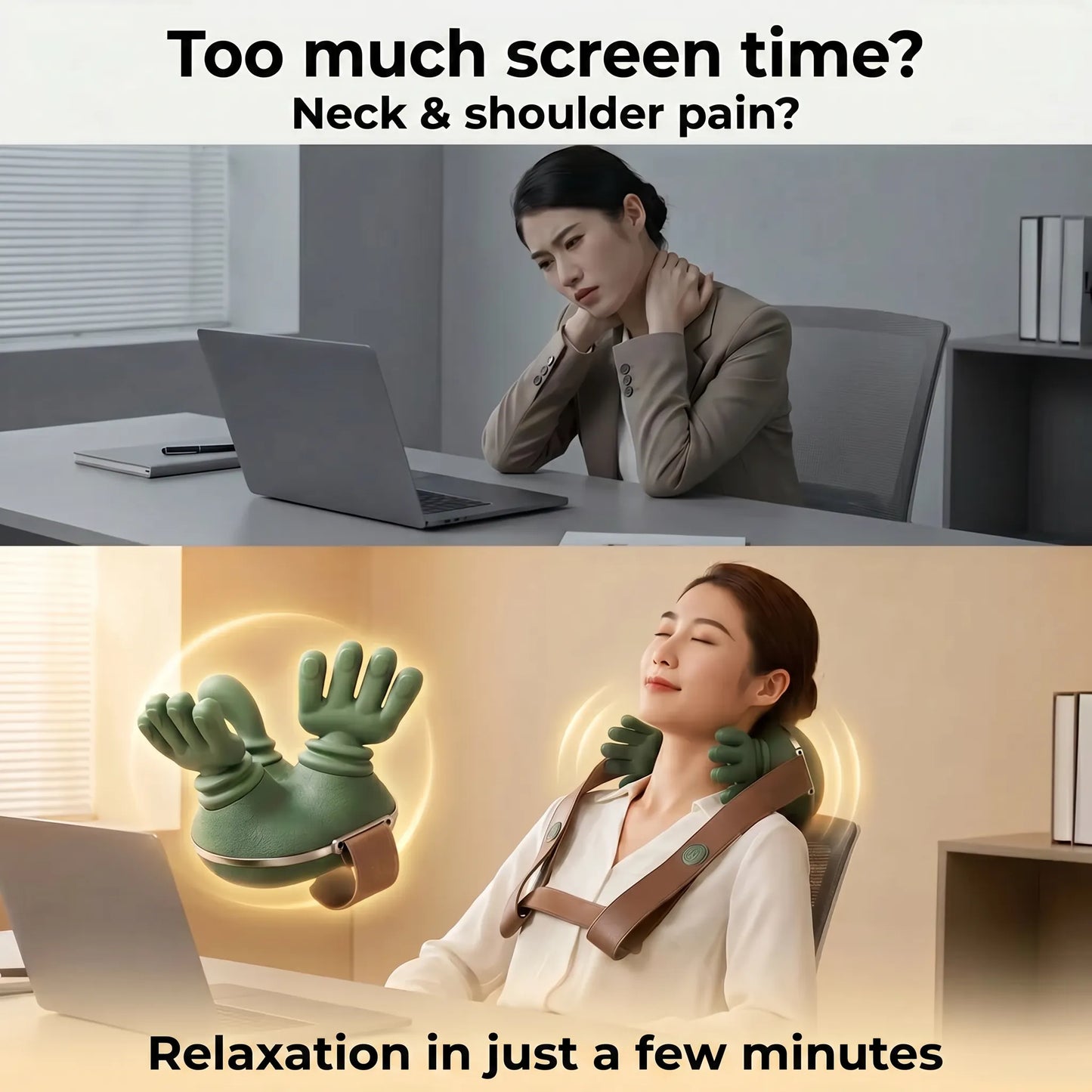 RelaxPro™ Neck & Shoulder Massager for Deep Relaxation